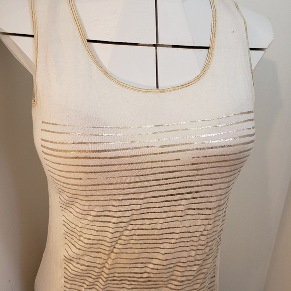 M Vanilla Sugar Sleeveless Gold thread cute - Picture 1 of 6